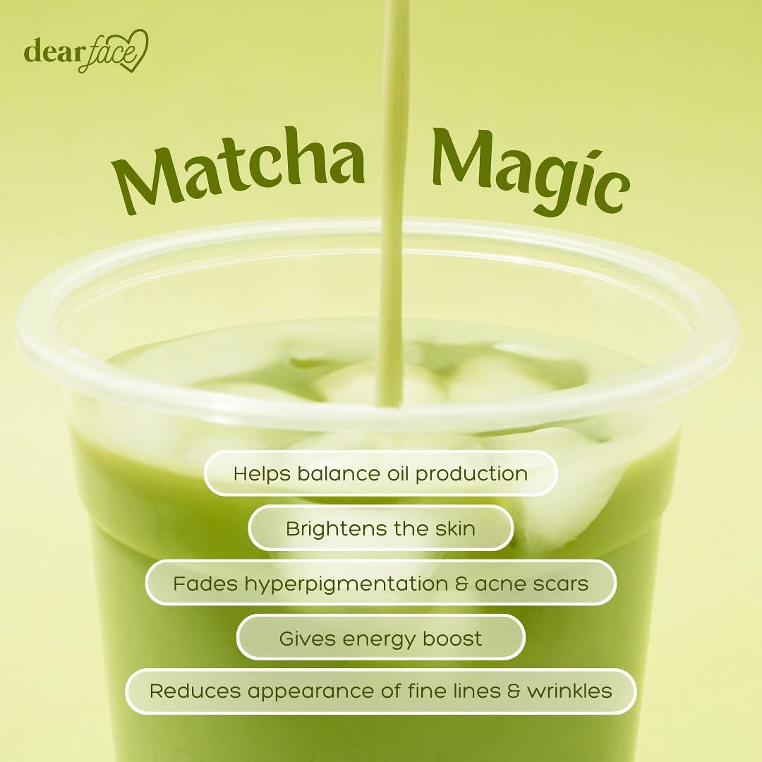 Dear Face Beauty Milk Matcha 10 sachets per pouch