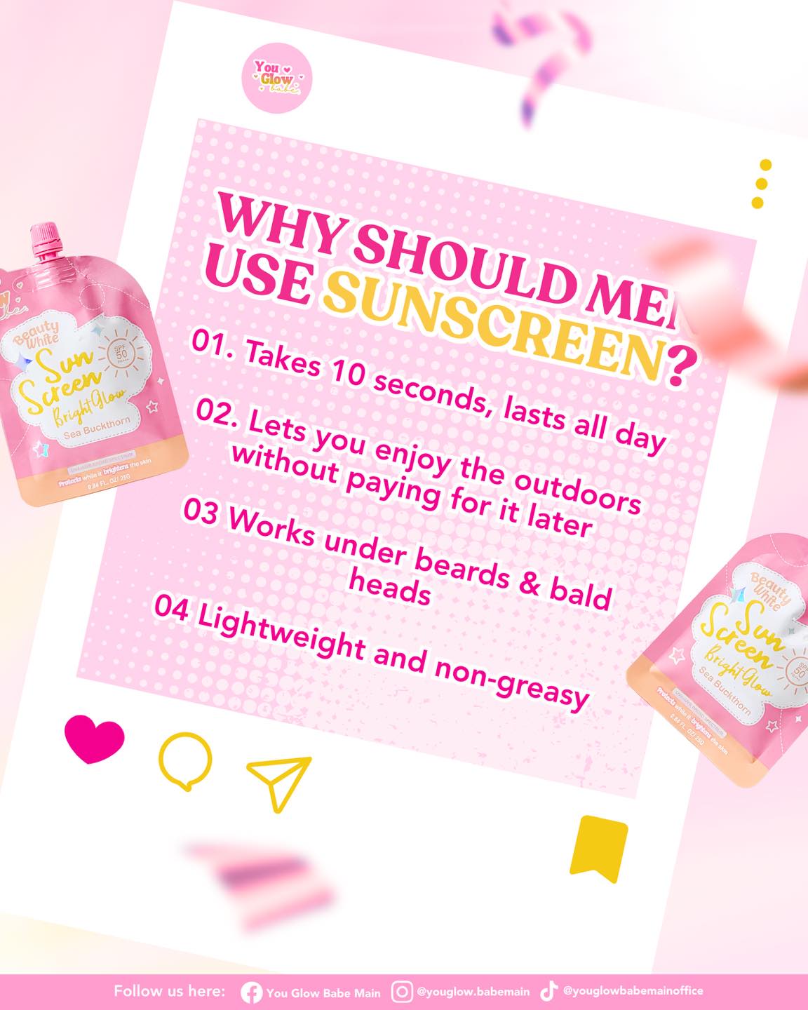 You Glow Babe Beauty White Sunscreen