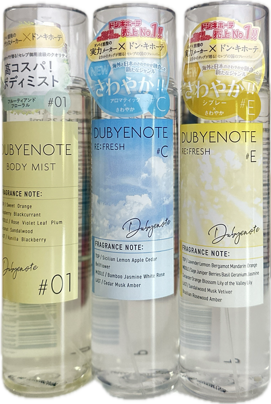 Dubyenote Body Mist ππΆ0πΏ-ππ»ππ½πΆπΏπ²π± Scent direct from Japan Perfume