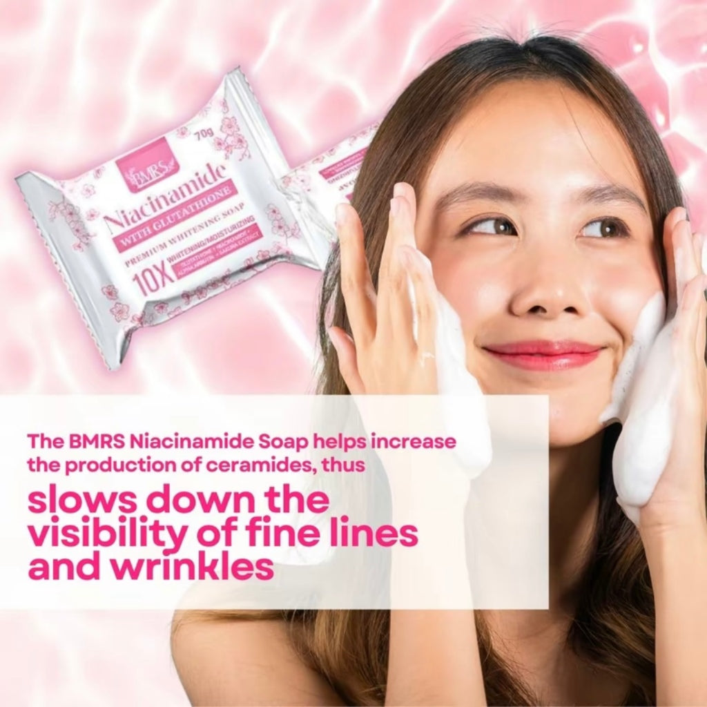 BMRS Niacinamide Gluta Premium 10X Whitening Soap 70g