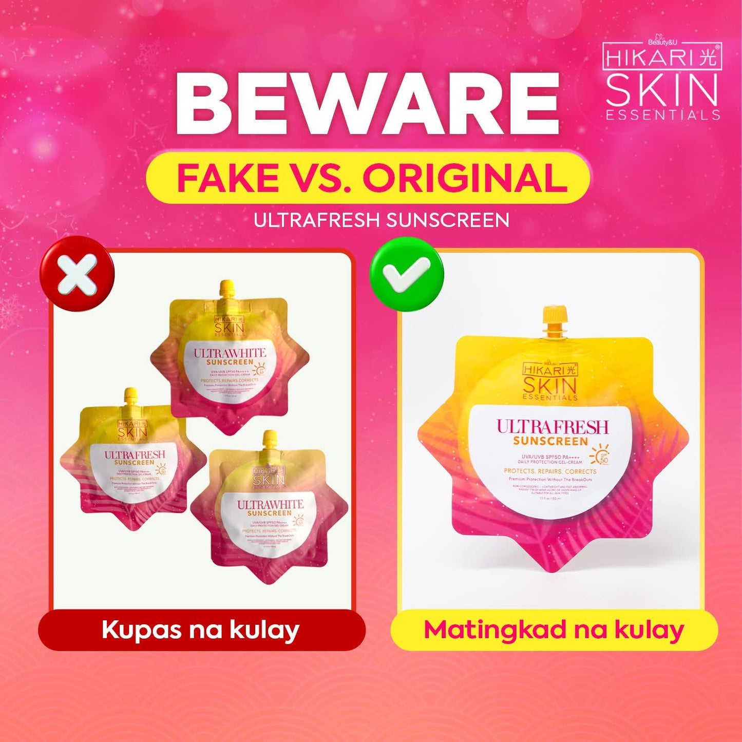 Hikari Ultrafresh Sunscreen SPF 50 PA++++ 50g