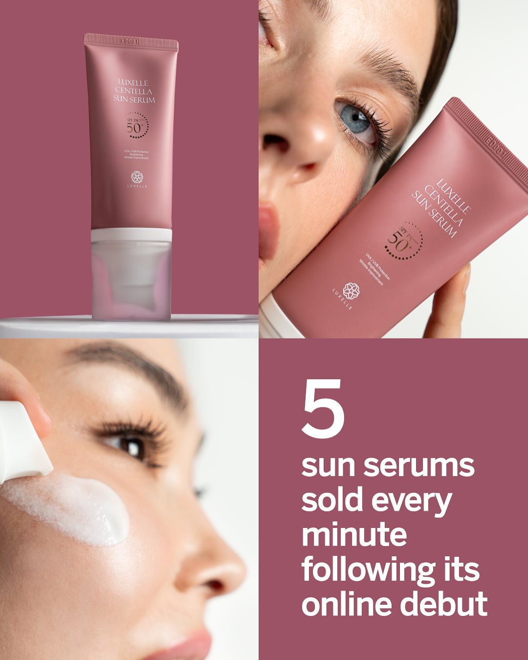 Luxelle Centella Sun Serum SPF5050mL