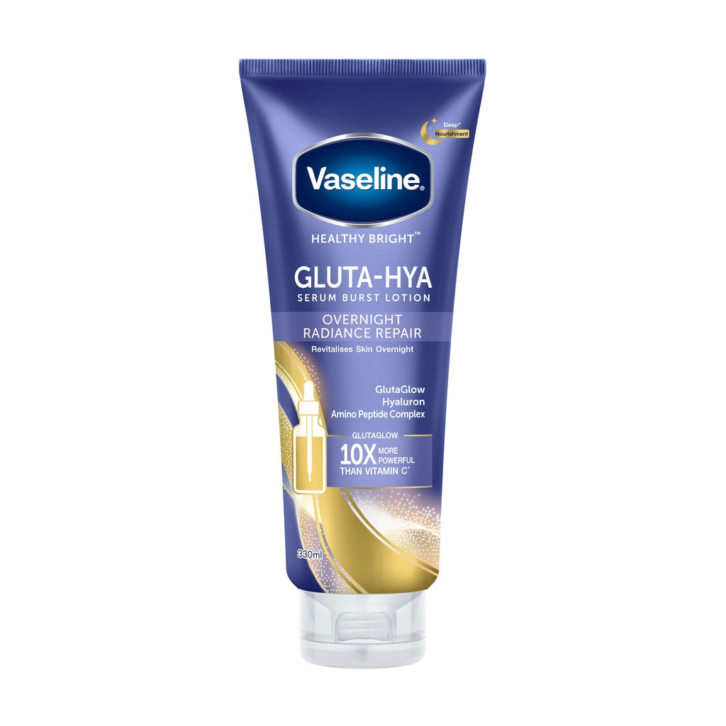 Vaseline Gluta-Hya Serum Burst Lotion Overnight Radiance Repair 330ML