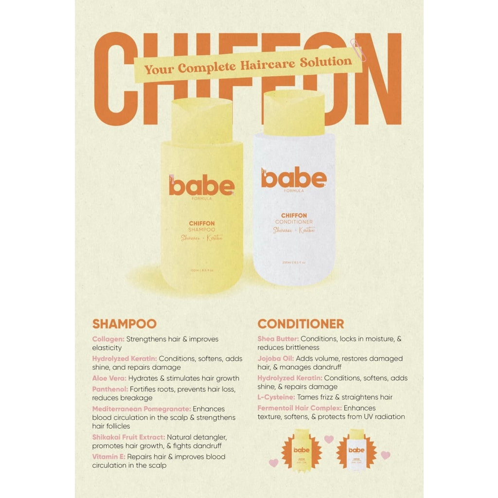 Babe Formula Chiffon Shampoo | Conditioner