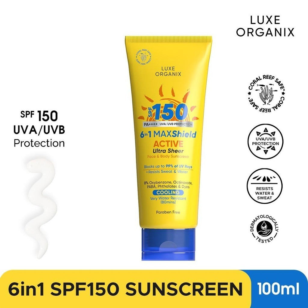 Luxe Organix Spf 150 Maxshield Face & Body Sunscreen 100ml