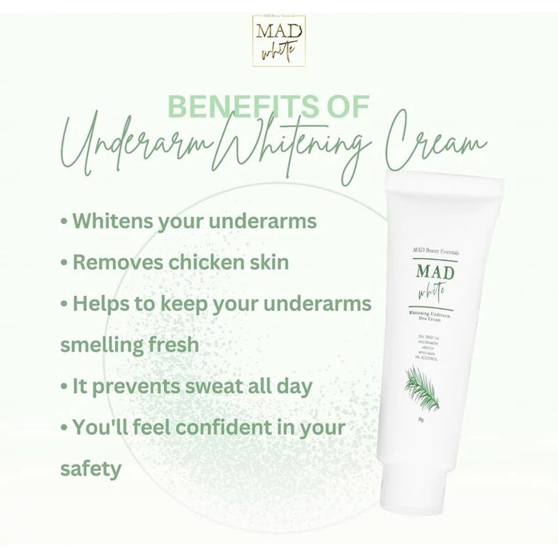 PREORDER Mad White Whitening Underarm Deo Cream