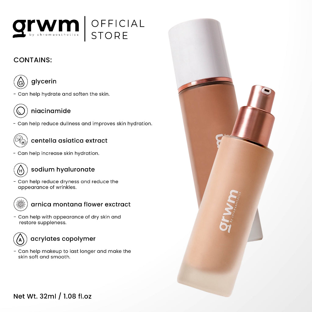 GRWM Cosmetics Radiant Skin Luminous Foundation