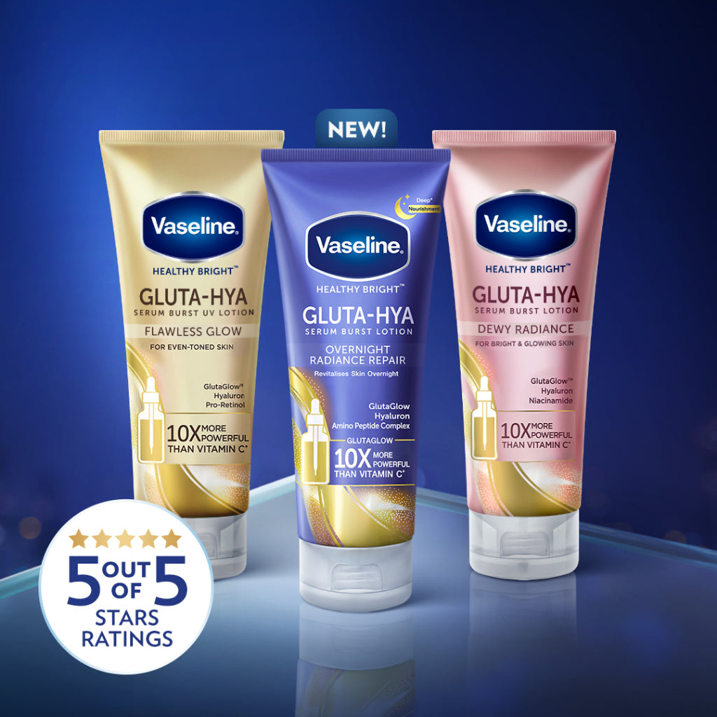 Vaseline Gluta-Hya Serum Burst Lotion Overnight Radiance Repair 330ML