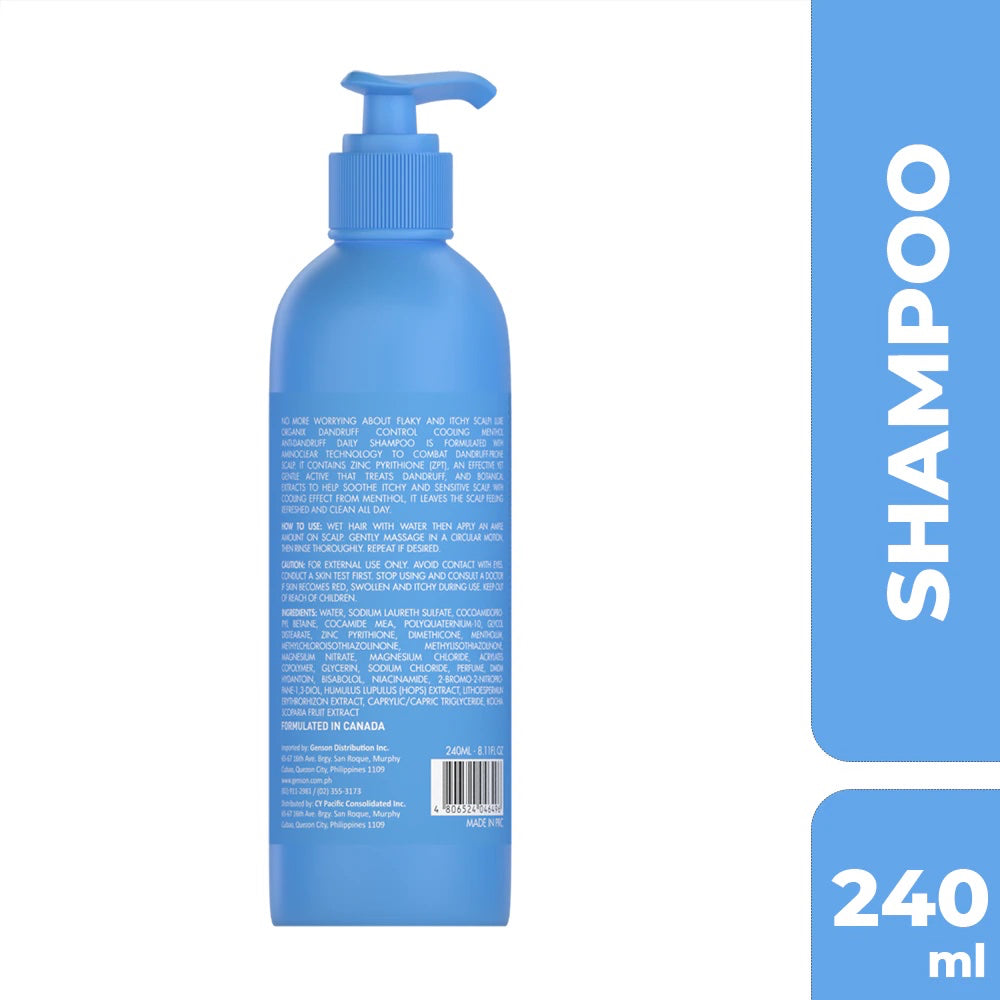 LUXE ORGANIX Dandruff Control Cooling Menthol Shampoo 240ml