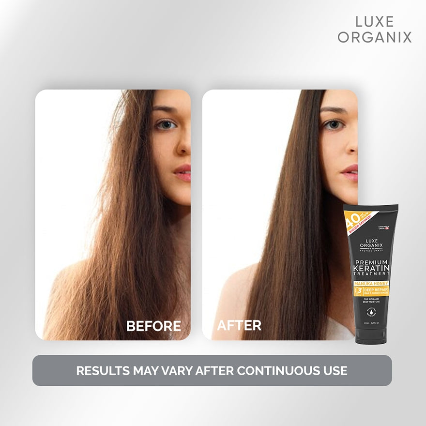 Luxe Organix Premium Keratin Manuka Honey Conditioner 250ml
