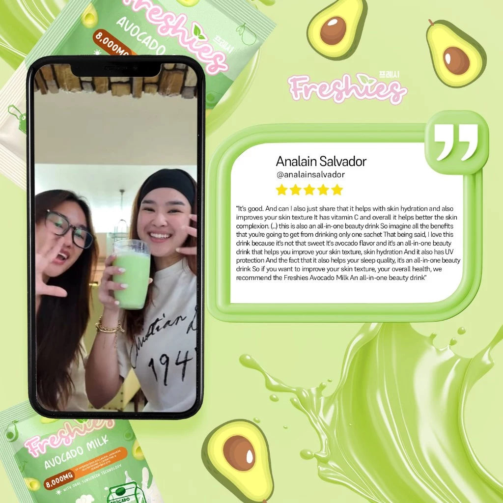 Freshies Avocado Milk Collagen Drink, ๐ด๐ฌ,๐ฌ๐ฌ๐ฌ๐บ๐ด ๐๐ผ๐น๐น๐ฎ๐ด๐ฒ๐ป