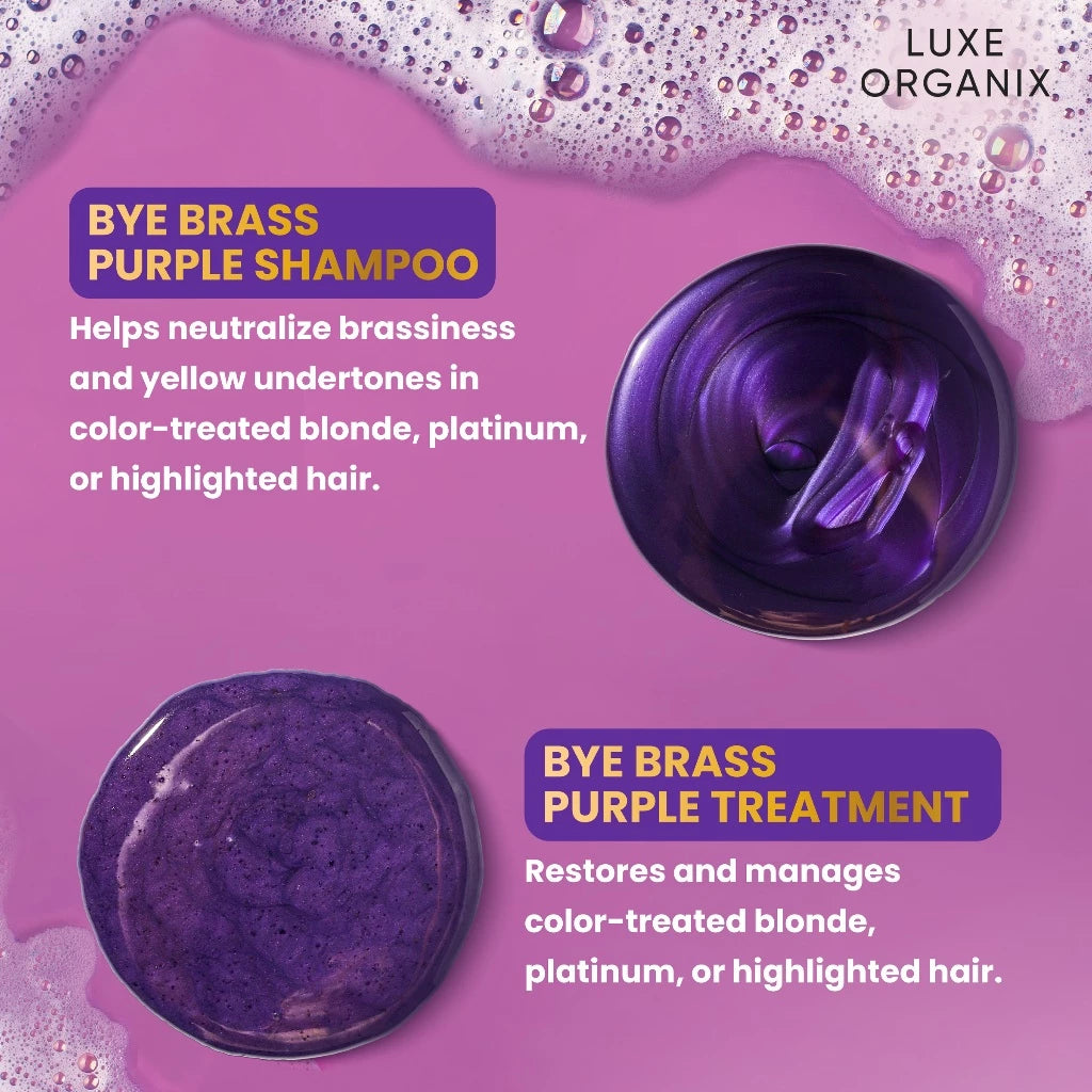 Luxe Organix Bye Brass Purple Conditioner 250ml