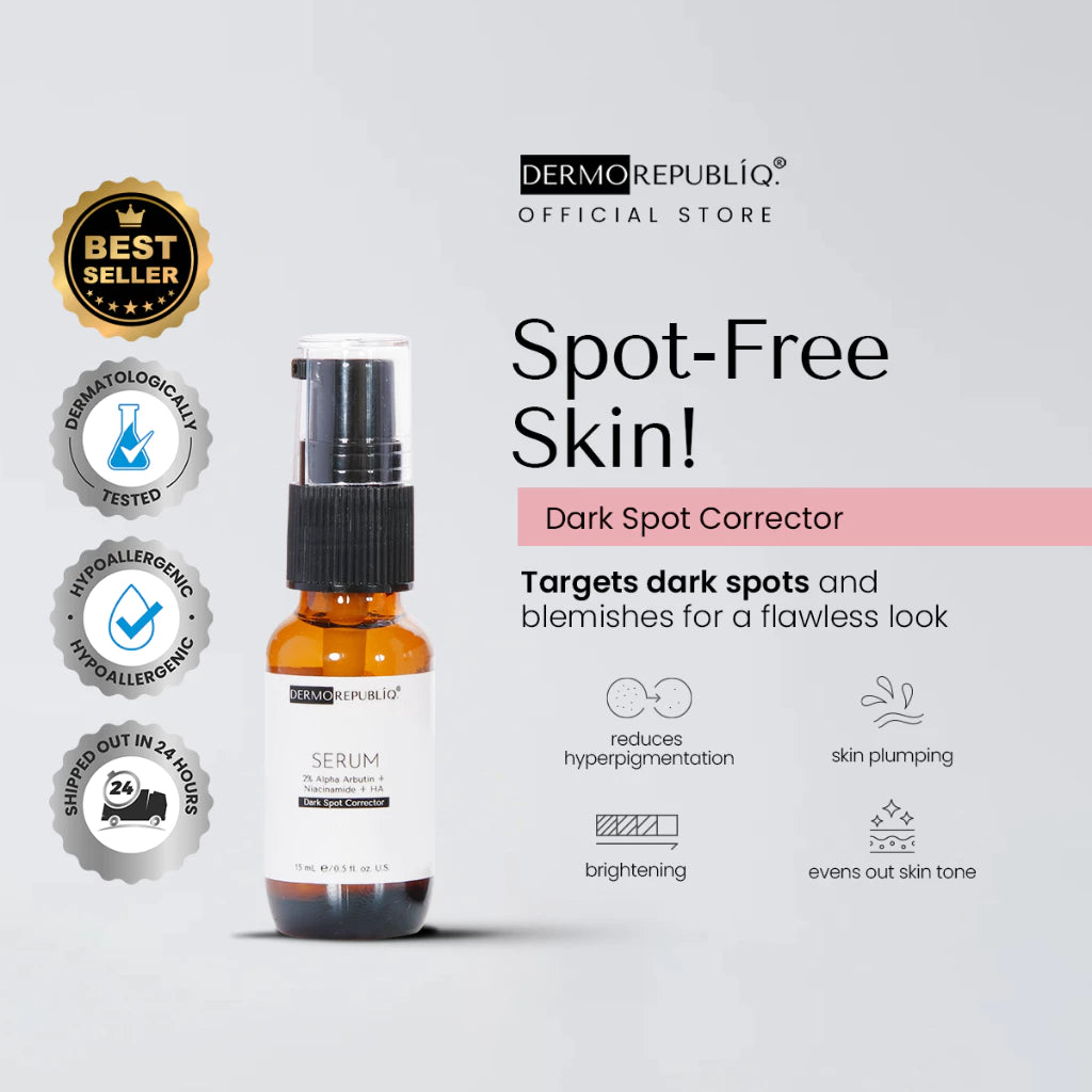 Dermorepubliq 2% Alpha Arbutin + Niacinamide + HA Dark Spot Corrector Serum