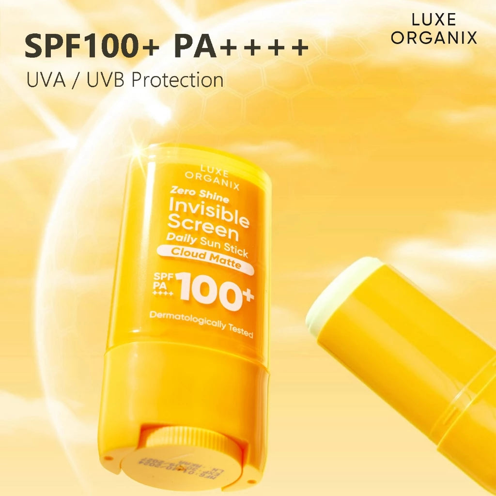 Luxe Organix Zero Shine Invisible Screen Daily Sun Stick 20g