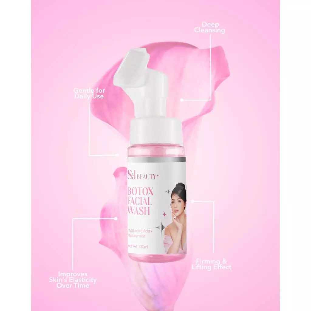 S & J Beauty’s Botox Facial Wash with Hyaluronic Acid and Niacinamide 100ml Tighten Pores