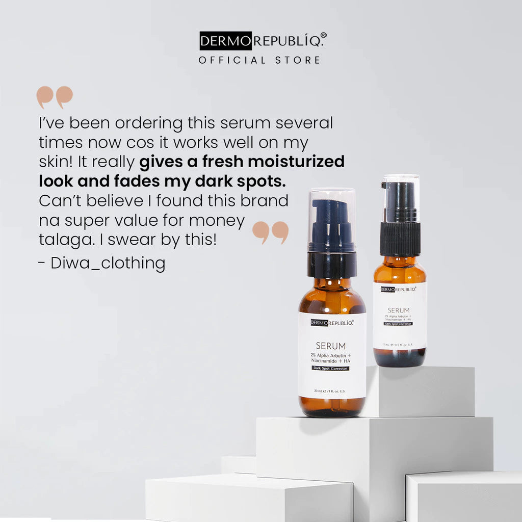 Dermorepubliq 2% Alpha Arbutin + Niacinamide + HA Dark Spot Corrector Serum