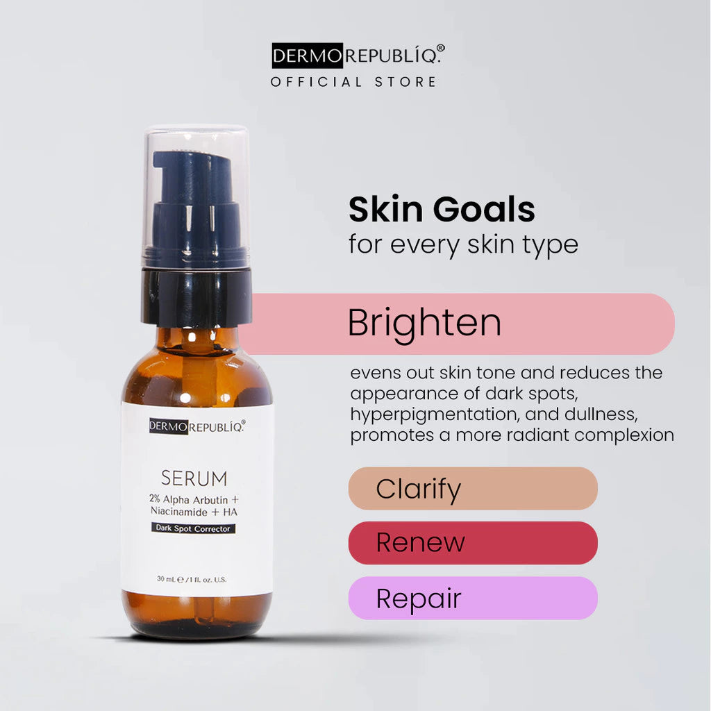 Dermorepubliq 2% Alpha Arbutin + Niacinamide + HA Dark Spot Corrector Serum