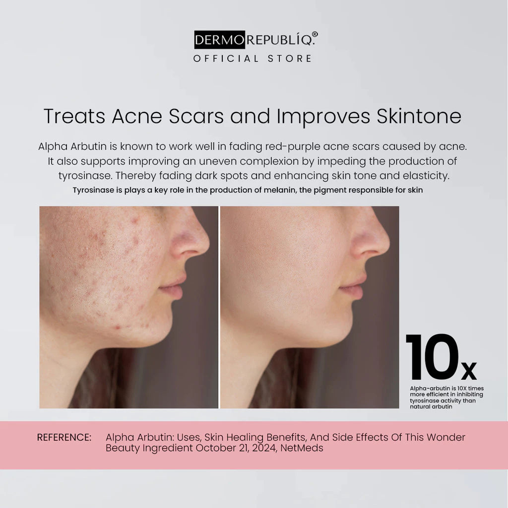 Dermorepubliq 2% Alpha Arbutin + Niacinamide + HA Dark Spot Corrector Serum