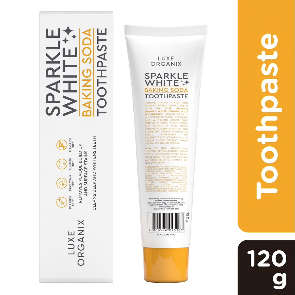 Luxe Organix Sparkle White Baking Soda Toothpaste