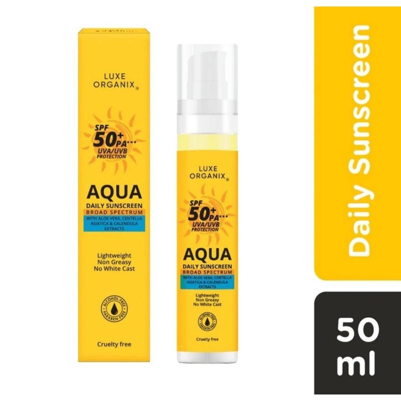 Luxe Organix Aqua Daily Sunscreen Broad Spectrum 50ml