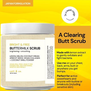Catt & Co Bright and Free BUTTer Milk Scrub
