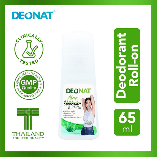 Luxe Organix DEONAT Aloe Mineral Deodorant Roll On 65ml