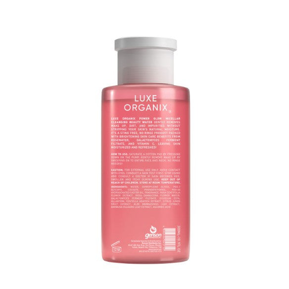 Luxe Organix Power Glow Micellar Cleansing Beauty Water 300ml