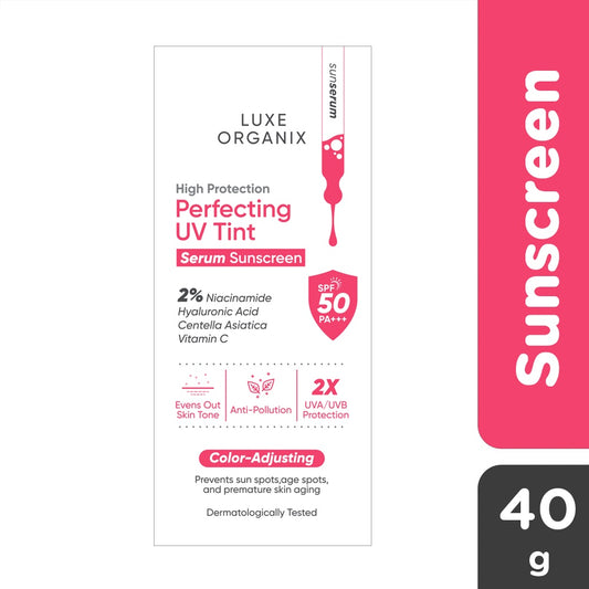 Luxe Organix Perfecting UV Tint Serum Sunscreen SPF 50 PA +++ 40ml