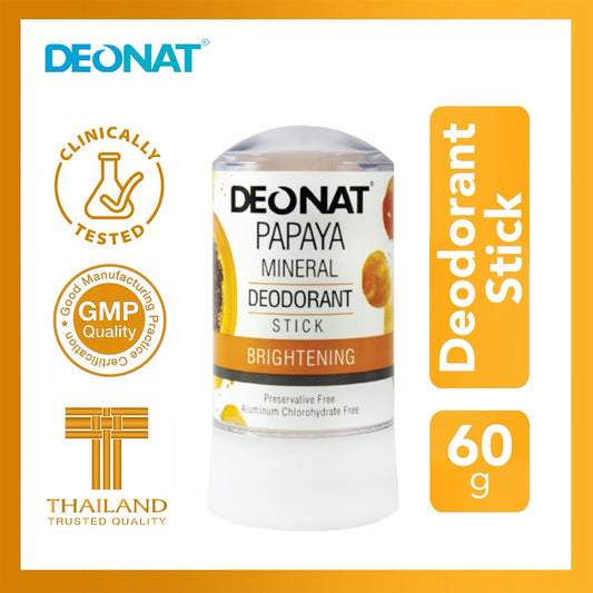 Luxe Organix DEONAT Natural Mineral Deodorant Stick Papaya 60g