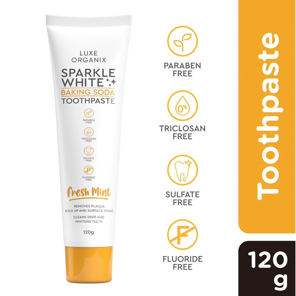 Luxe Organix Sparkle White Baking Soda Toothpaste