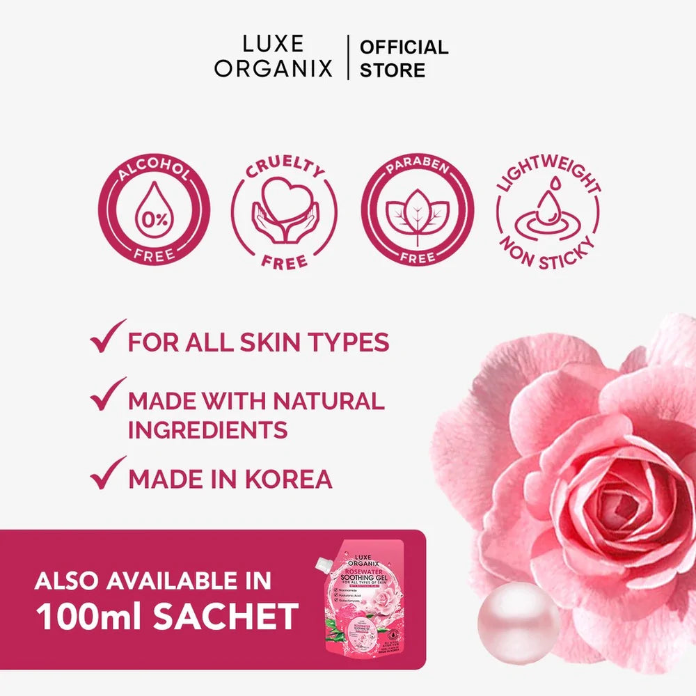 Luxe Organix Rosewater Soothing Gel 300ml