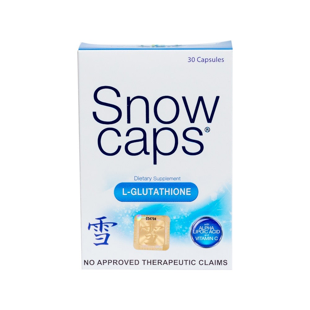 SnowCaps Glutathione 500mg 30 capsules per box