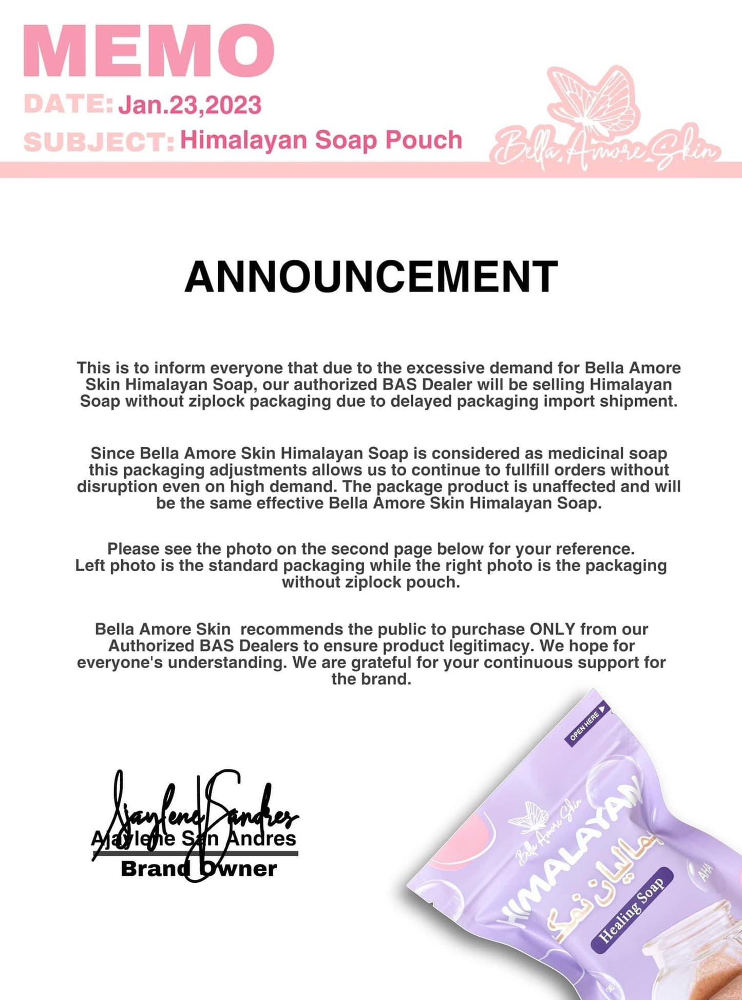 Bella Amore Skin - Himalayan Brightening Soap