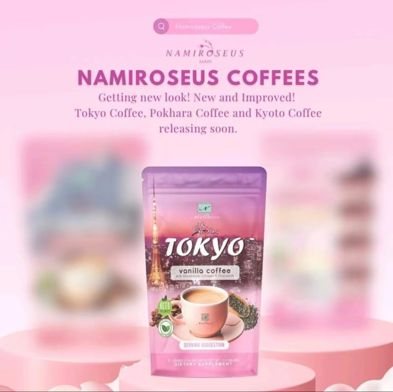 Namiroseus Tokyo Vanilla Coffee - 10 sachets per pouch