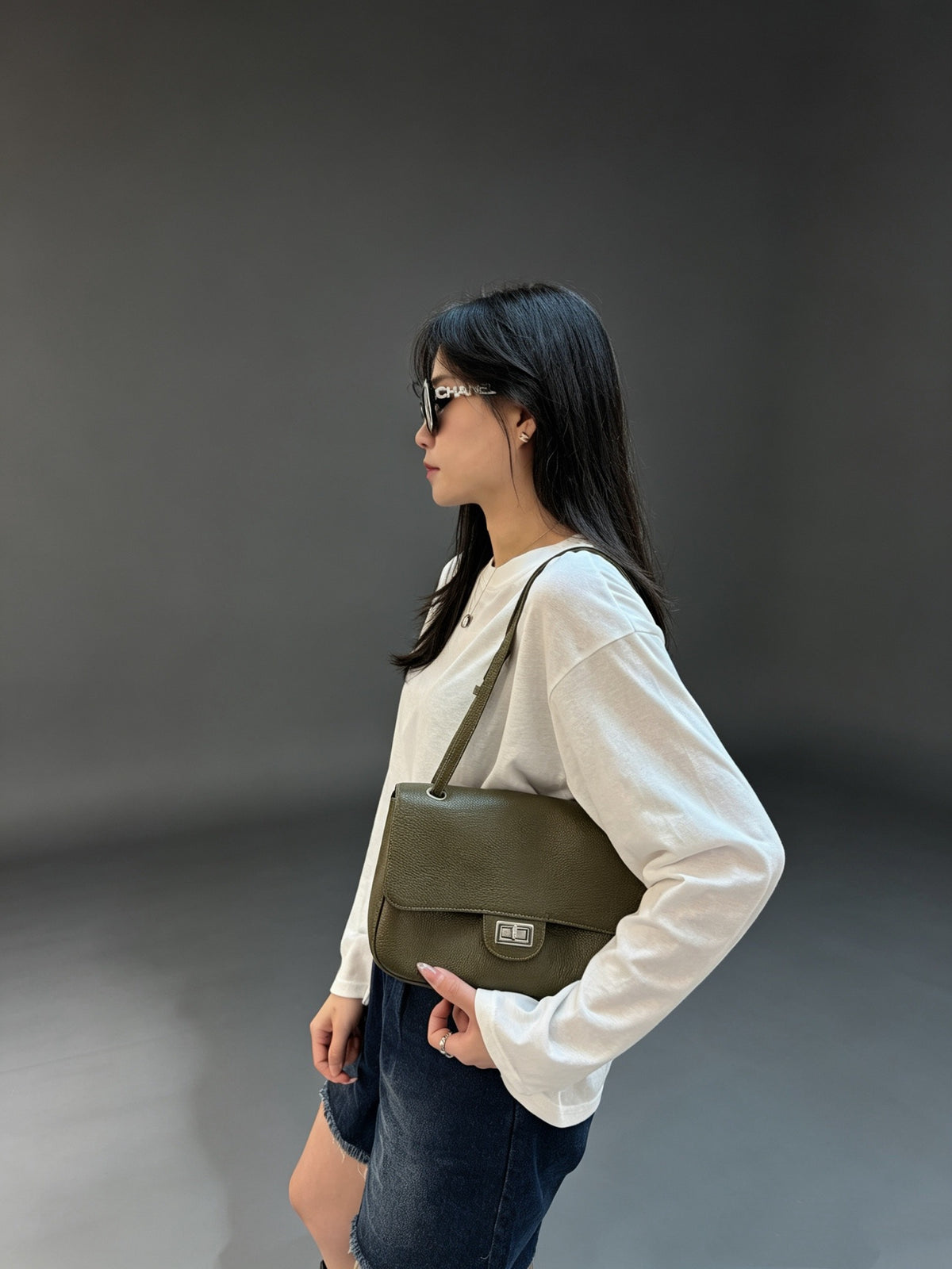 Preorder 2 weeks - Genuine Leather Flap Bag - small