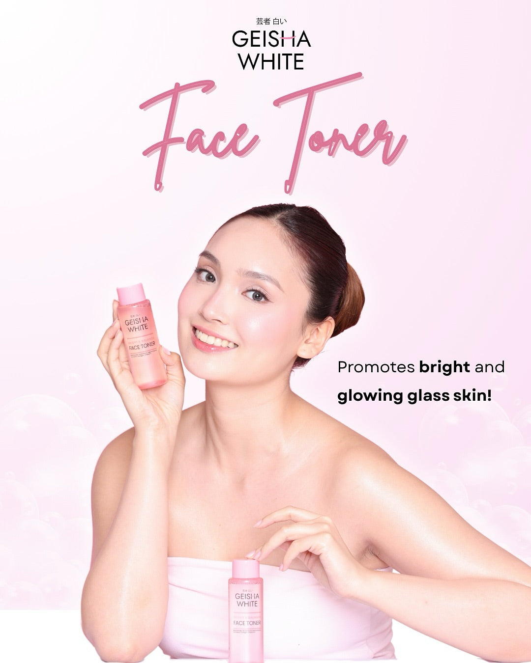 Natasha Geisha White Bright and Balance Face Toner 100ml for Skincare Routine