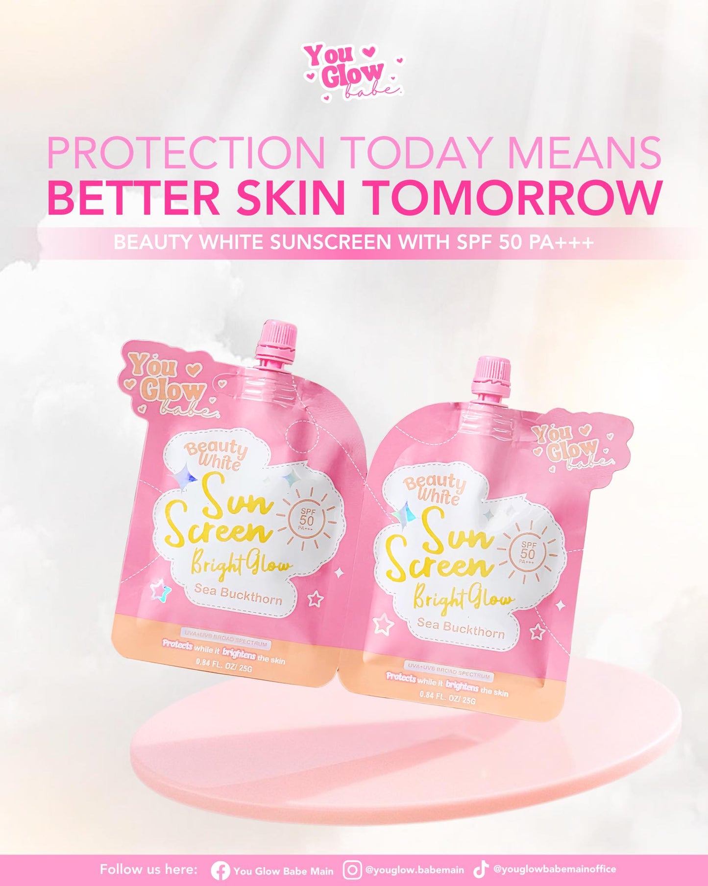 You Glow Babe Beauty White Sunscreen