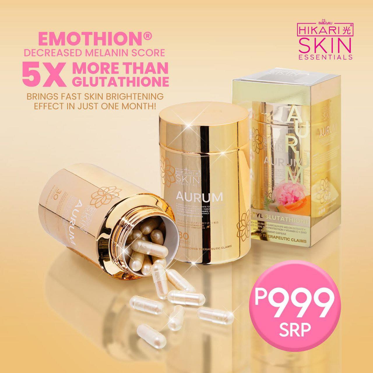 Hikari Skin Essentials Aurum Gluta Capsules 30s