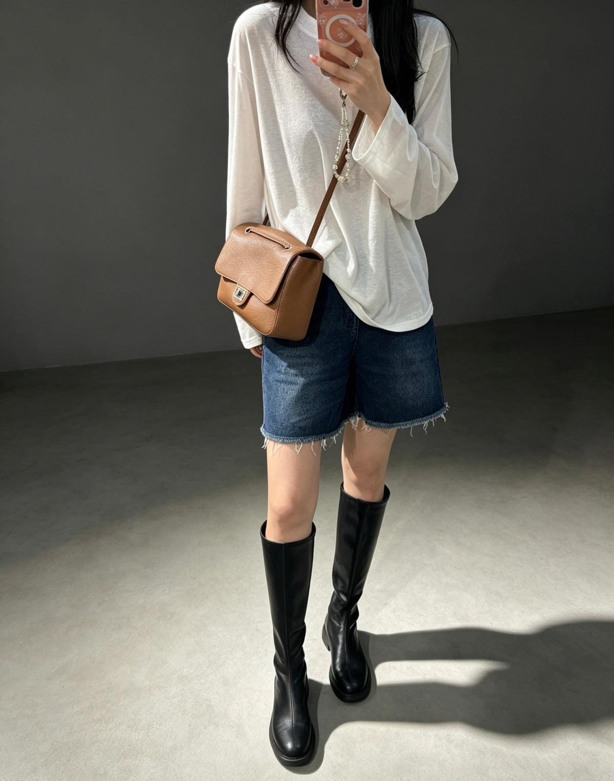 Preorder 2 weeks - Genuine Leather Flap Bag - small