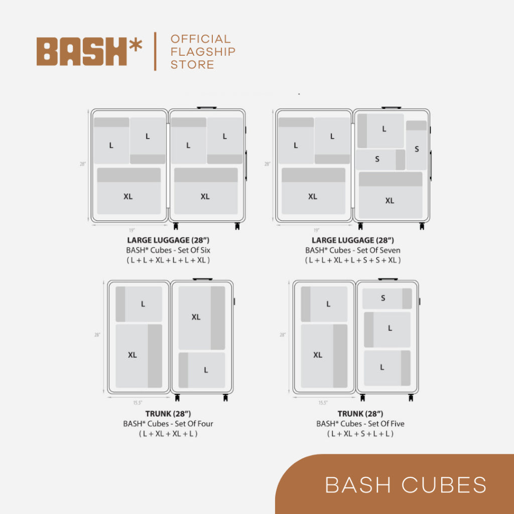 BASH Cubes in Taupe (S, M, L and XL)
