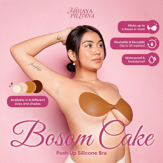 *Hiraya Pilipina* BOSOM CAKE Push-Up Silicone Bra (Reusable, Sweat proof, Waterproof)