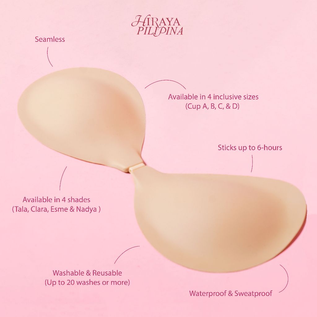 *Hiraya Pilipina* BOSOM CAKE Push-Up Silicone Bra (Reusable, Sweat proof, Waterproof)