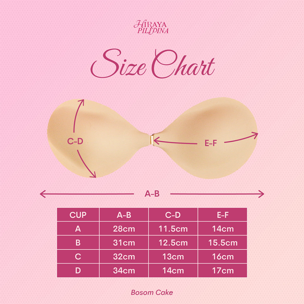 *Hiraya Pilipina* BOSOM CAKE Push-Up Silicone Bra (Reusable, Sweat proof, Waterproof)