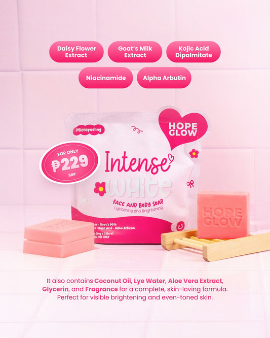 Luna Aura Hope Glow Intense White Soap - 3 soap per pouch