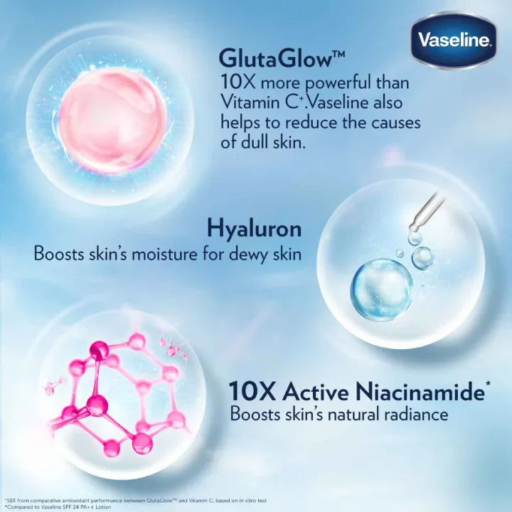 Vaseline Gluta Hya Serum Burst Lotion Dewy Radiance 330ml x2