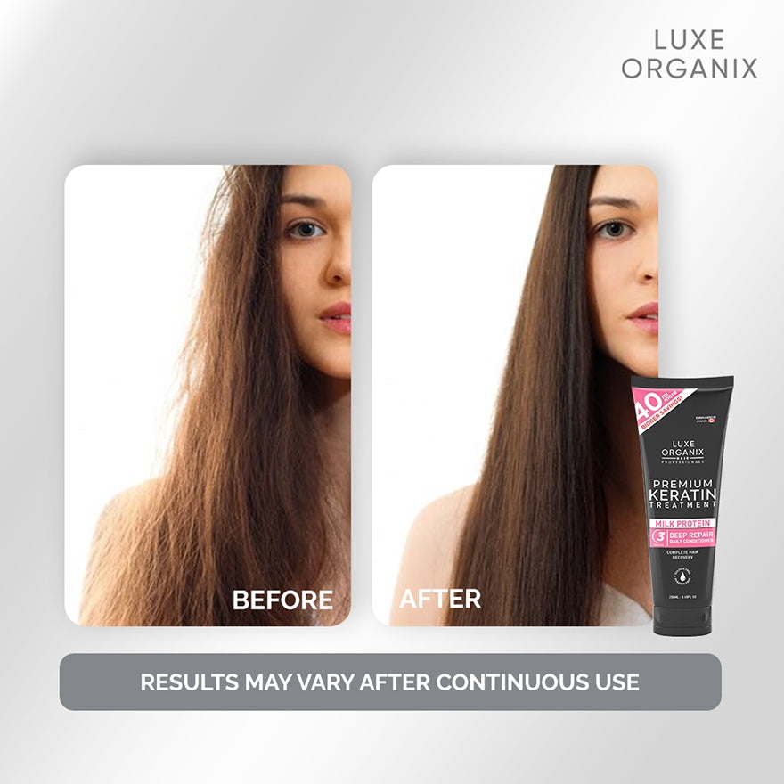 Luxe Organix Premium Keratin Treatment Argan Oil Conditioner 250ml