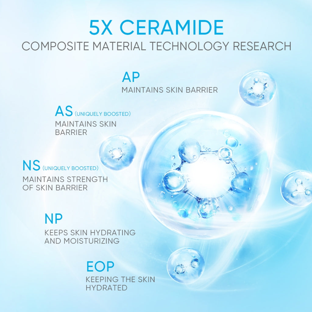 Skintific 5X Ceramide Facial Moisturizer for Oily Skin Care Collagen Niacinamide Acne Cream 30g