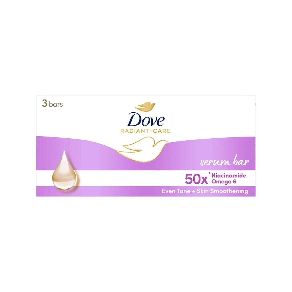 [BUNDLE OF 3] Dove Radiant + Care Serum Bar Niacinamide and Omega 6 90g
