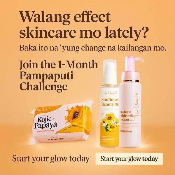 Her Choice Ph Set C Ultimate Whitening Combo: Kojic Soap, Whitening Lotion, Sunflower Oil
