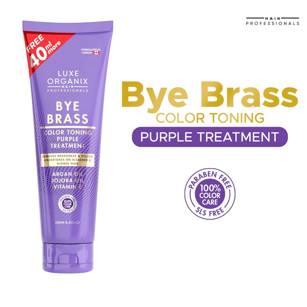Luxe Organix Bye Brass Purple Conditioner 250ml